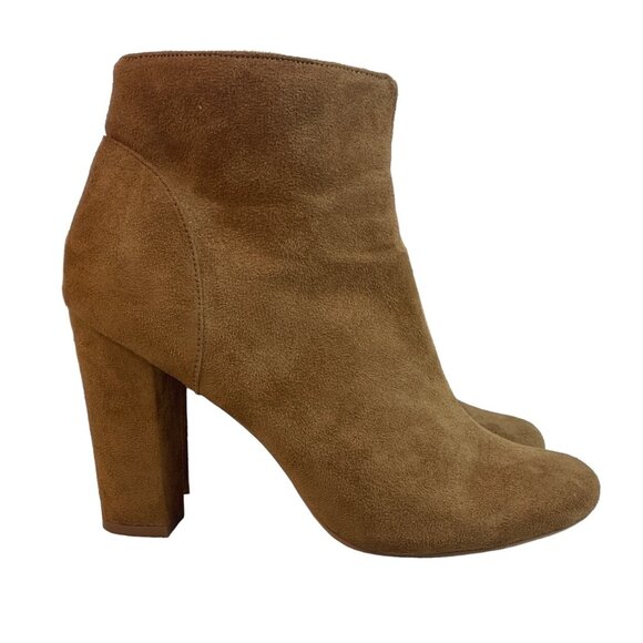 Daily Shoes Women's Brown Suede Bonnie Heeled Booties Sz 10 - Picture 4 of 11